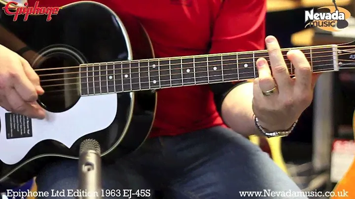 Epiphone Limited Edition 1963 EJ-45s Acoustic Guitar in Black