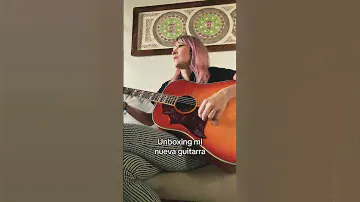 Unboxing mi nueva guitarra Epiphone Hummingbird 🎸💫 #guitarra #guitar