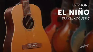 Epiphone El Niño Travel Acoustic Demo — лучшая гитара для путешествий, готовая к путешествию