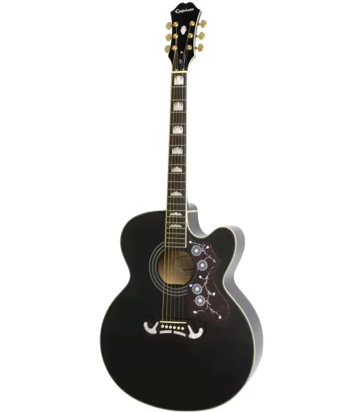 Epiphone EJ-200SCE Black (w/ Fishman PreSys)-0