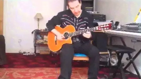 JamesCurranSoloGuitarCaravan on the Epiphone SST solid nylon string guitar
