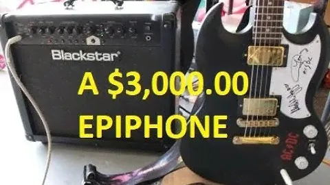 This Epiphone SG Gothic cost $3,000.00!?!?!?!