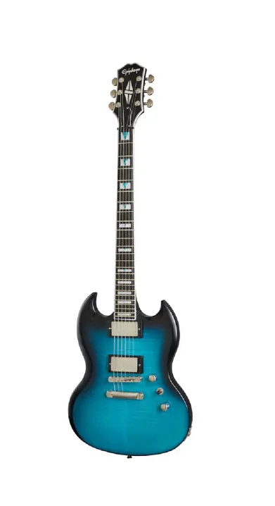 EPIPHONE SG Prophecy Blue Tiger Aged Gloss - электрогитара, цвет синий-0