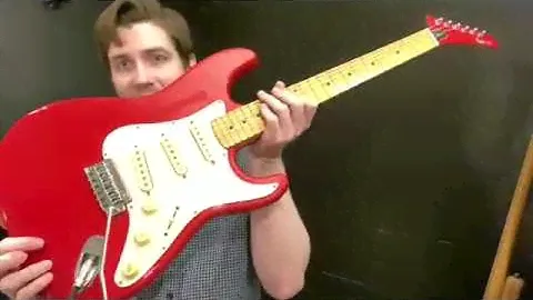 Epiphone Strat knockoff is a sleeper guitar under $200!! Explorer head stock and chimey single coils