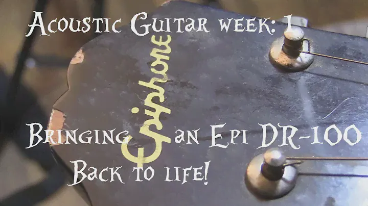 Epiphone DR-100 Restore: Acoustic Week 1