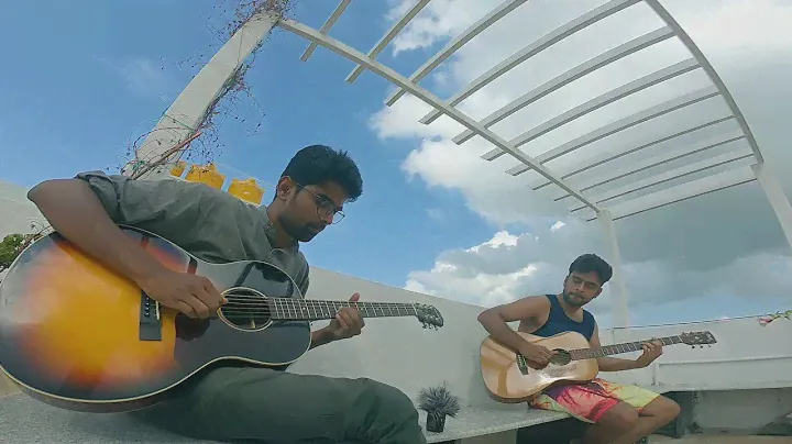 Joel Sakkari & Jitesh Jadwani / Epiphone EL 00 Pro & Cort Luce 500 / Rooftop Jam