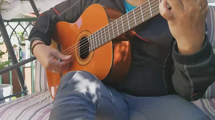 Lagrima (F. Tarrega) played with Epiphone Pro-1 Classic, D'addario normal strings.