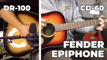 Epiphone DR 100 vs Fender CD 60 – Soundcheck
