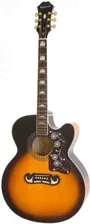 Гитара электроакустическая EPIPHONE EJ-200CE Vintage Sunburst