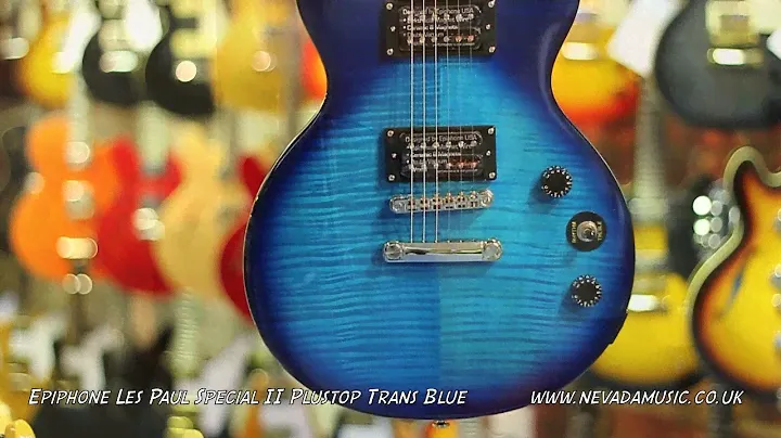Epiphone Limited Edition Les Paul Special II "Plustop" Trans Blue - Quick look