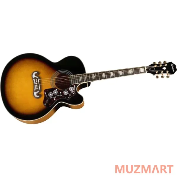 Epiphone EJ-200CE VINT. Sunburst GLD Электроакустическая гитара-0