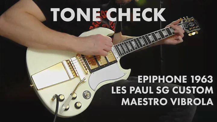 TONE CHECK: Epiphone 1963 Les Paul SG Custom Maestro Vibrola Demo | Cream City Music