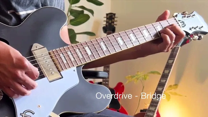 From tamed distortion to groovy cleans. Epiphone Casino Worn Ebony (guitar demo)