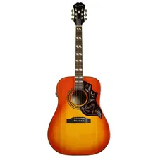 EPIPHONE Hummingbird Pro Acoustic / Electric With Shadow Faded Cherry Burst