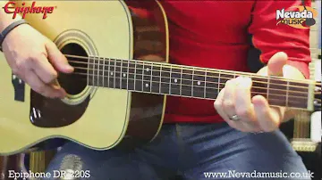 Epiphone DR-220S Acoustic Guitar Demo - Richie Stopforth