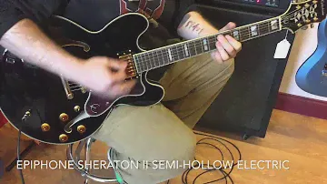 Epiphone Sheraton II Semi-Hollow Body Electric Guitar Ebony