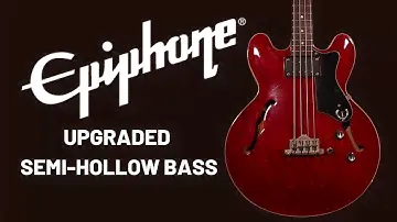 1990s Epiphone Semi Hollow Body Bass!