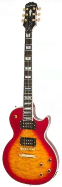 EPIPHONE PROPHECY LES PAUL CUSTOM PLUS GX HERITAGE CHERRY SUNBURST электрогитара с кейсом-0