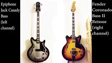 Epiphone Jack Casady vs. Fender Coronado Bass II (reissue)